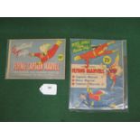 Two different WWII 1940's ex-warehouse unused stock Captain Marvel Toys. during WWII materials