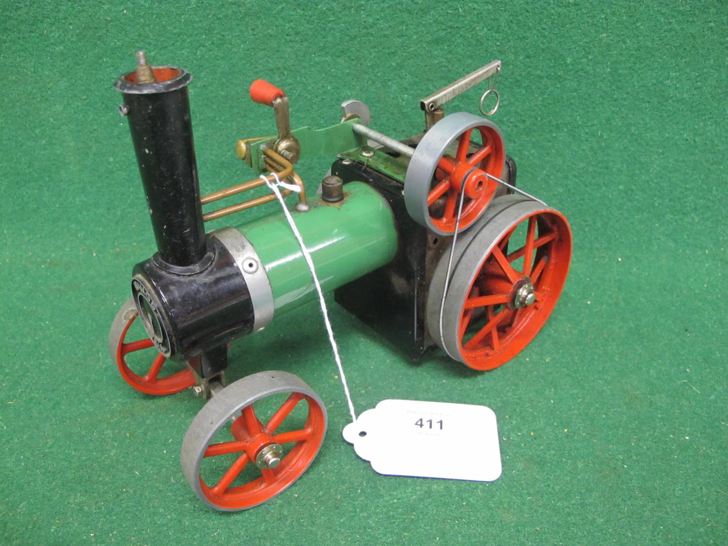 Mamod steam tractor complete except for bunker, burner, canopy and steering column Please note