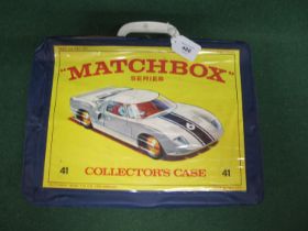 Matchbox Series collectors case containing four trays of forty eight 1960's/1970's vehicles to