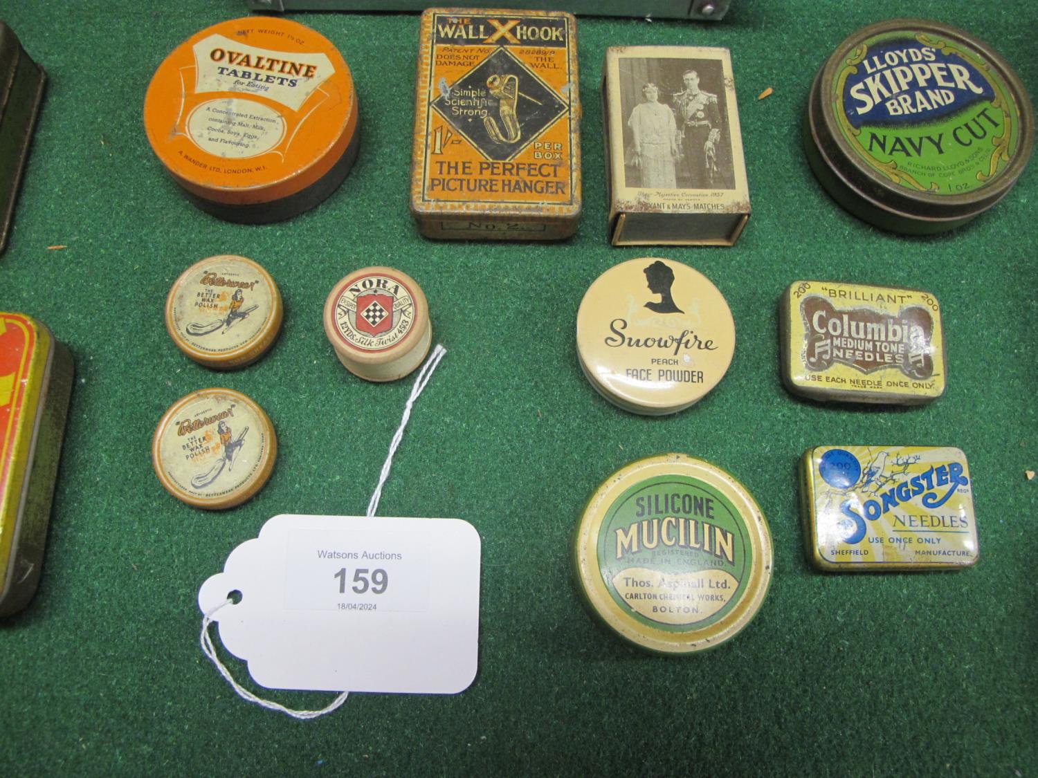 Box of smaller product tins to include: Mick McQuaid Cut Plug Tobacco, Beech Nut Chewing Gum, - Image 4 of 4