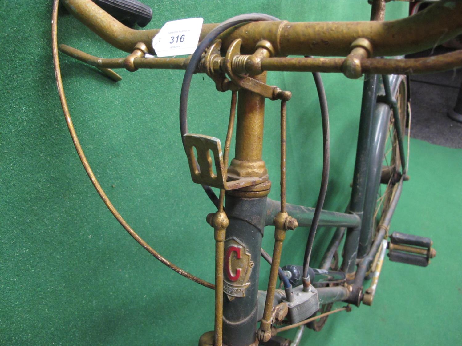 Curry ladies bicycle with rod brakes and three speed Sturmey-Archer rear hub (for renovation) Please - Bild 2 aus 3