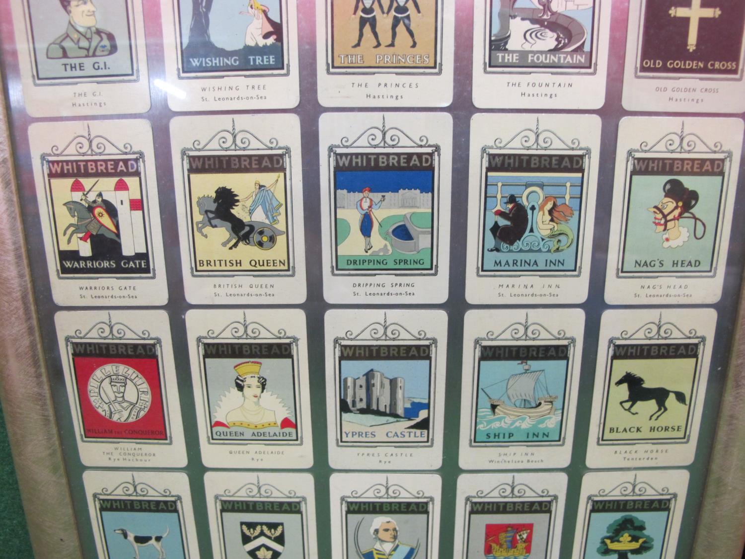 Fifty Whitbread tin pub sign miniatures from the Kent and Sussex areas to include: Duke Without A - Image 3 of 3