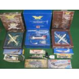 Seven boxed aircraft models and kits to comprise: Caledonian Airways Bristol Britannia, Dan Air DH