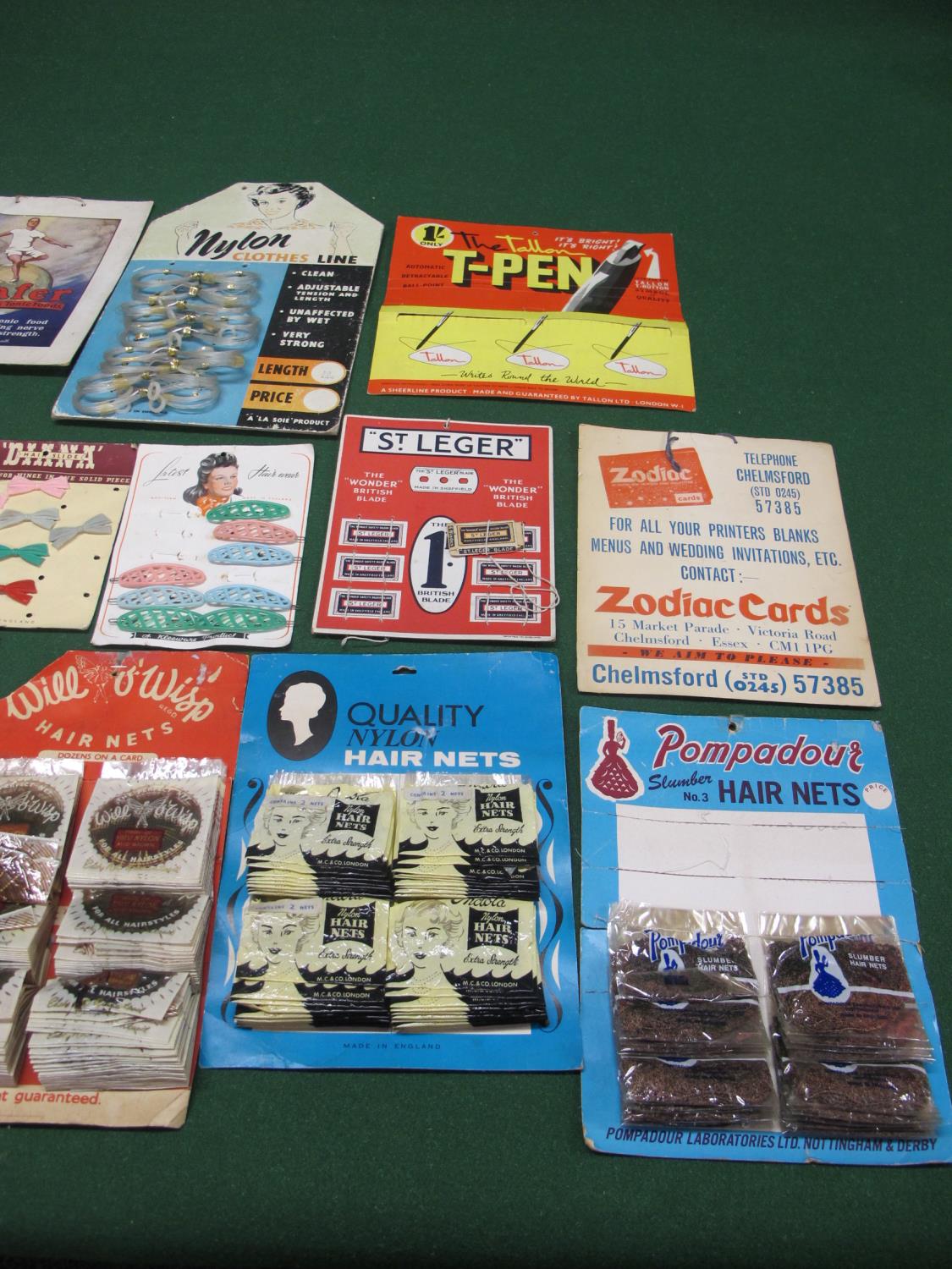 Fifteen shop advertising and product hanging cards, some still retaining some items, all produced in - Image 3 of 3