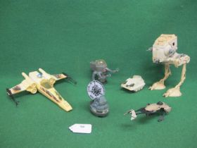 Six 1981/1982/1983 Star Wars vehicles to comprise: Radar Laser Cannon, Captivator 2, Imperial