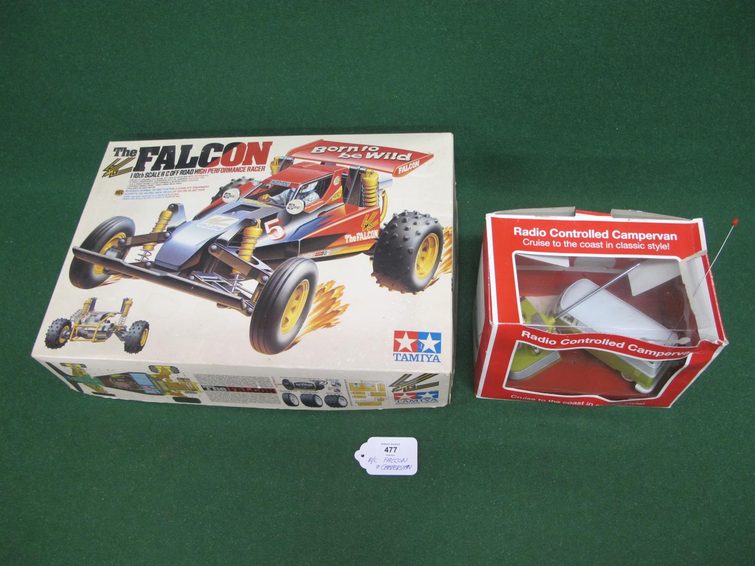 Two radio controlled vehicles with their boxes to comprise: Tamiya 1:10 scale off road racer The - Image 2 of 3
