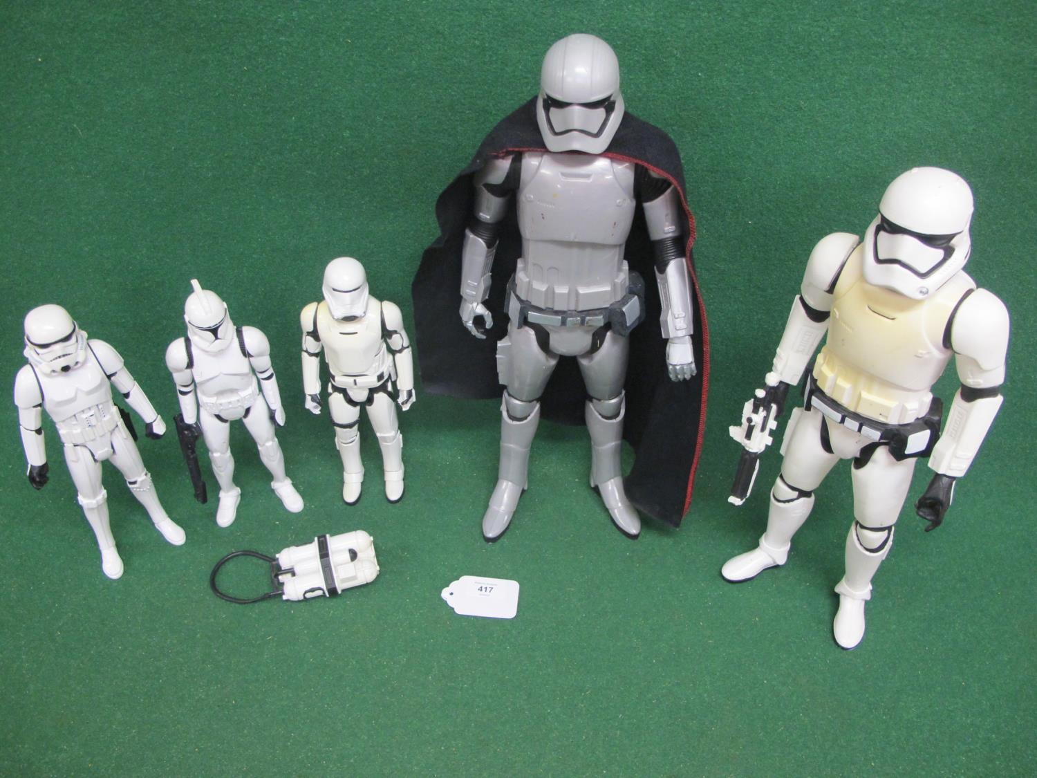 Five different plastic Storm Troopers by Jakks, Santa Monica, USA and Hasbro - heights from 11.5" to - Image 2 of 3