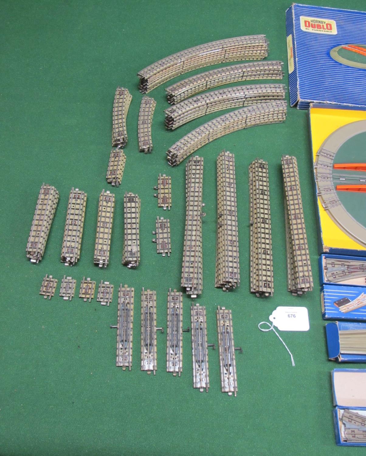 Large quantity of HD 3 Rail track sections, twenty two points, three crossovers, a railer (some - Image 3 of 3