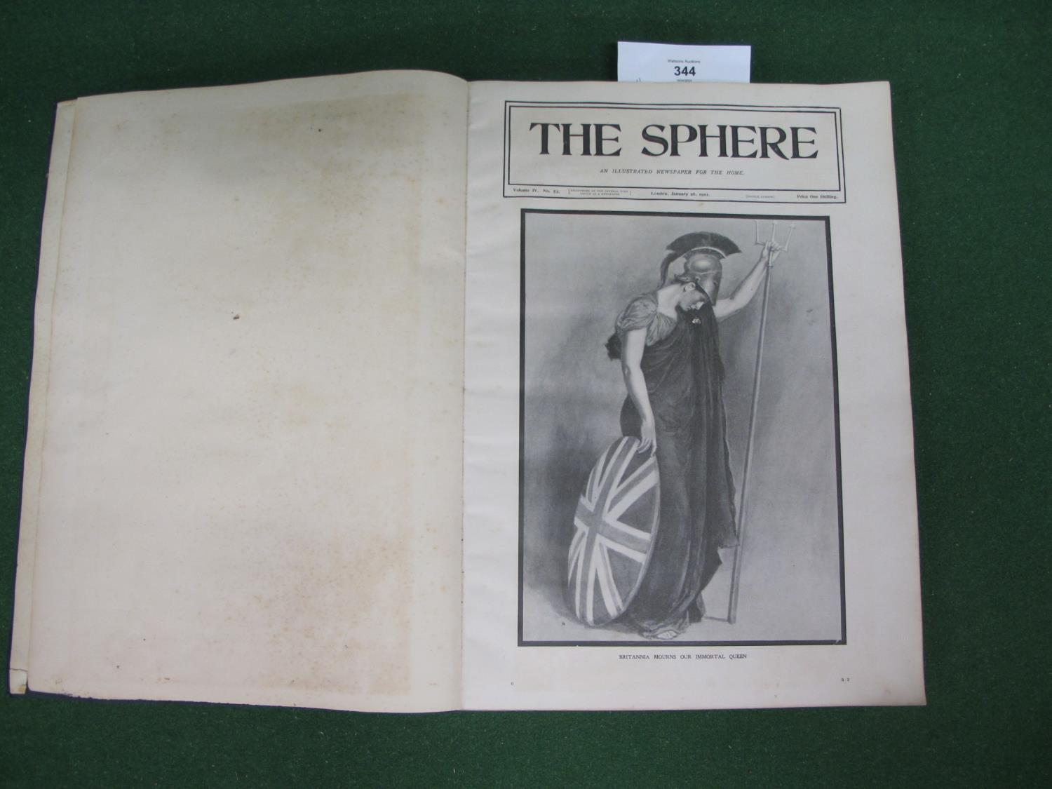 26th January 1901 copy of The Sphere - An Illustrated Newspaper For The Home Volume II No. 53 with - Image 2 of 3