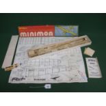 Keil Kraft Minimoa unmade glider kit with instructions and plan - 50" wingspan Please note