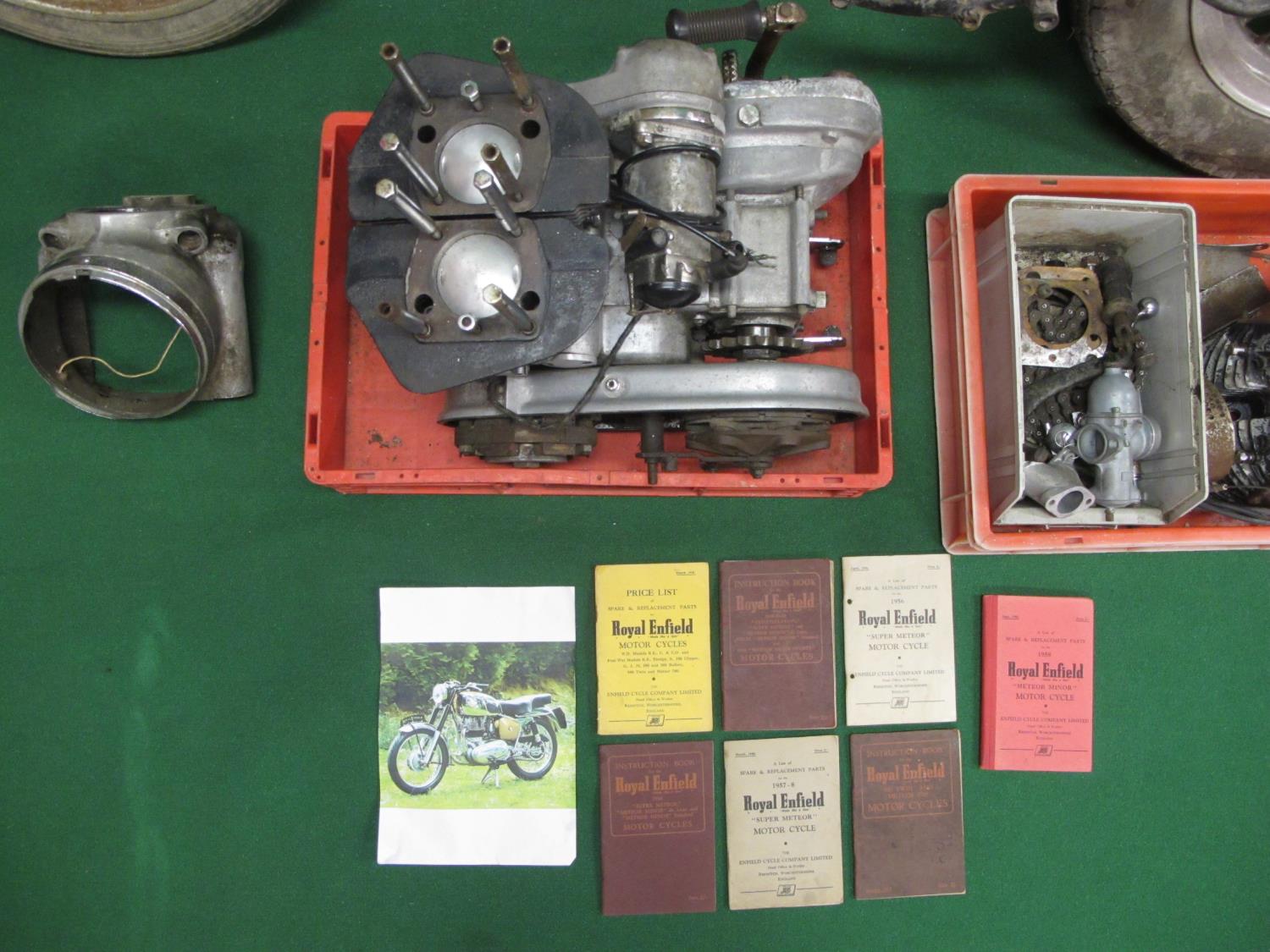 1950's Royal Enfield Constellation. Registration No. Chassis No. 10074. Engine No. SM6916. 700cc - Image 2 of 3