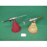 Two Redex conical oil and fuel additive forecourt shot guns - 6" dia x 9.5" tall Please note