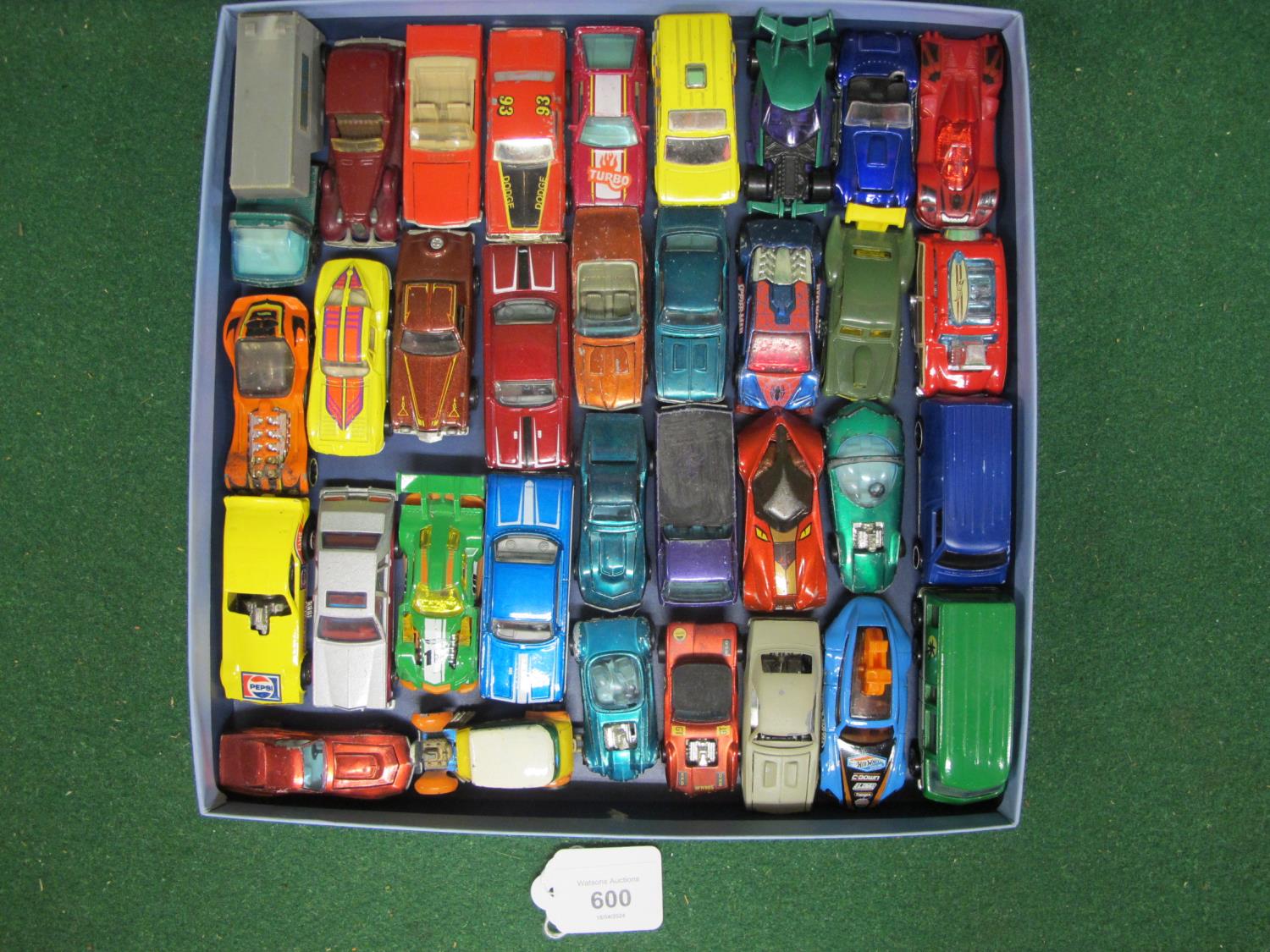 Tray of approx thirty four 1970's-2000's Mattel Hot Wheels vehicles Please note descriptions are not - Image 2 of 2