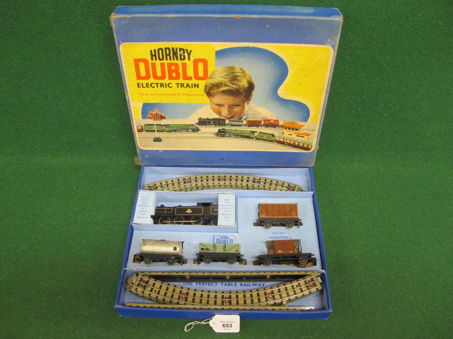 1950's Hornby Dublo 3 Rail EDG17 BR Goods Train set containing: N2 0-6-2T No. 69567 in early BR