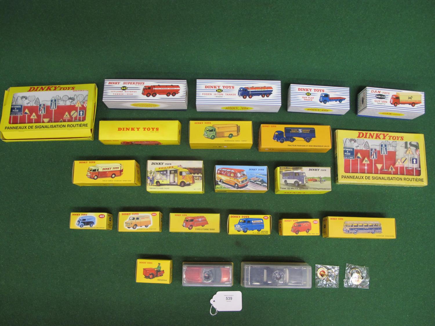 Box of approx twenty two colourful boxed mid 2000's Dinky vehicles and road signs (made for Atlas in - Image 2 of 3