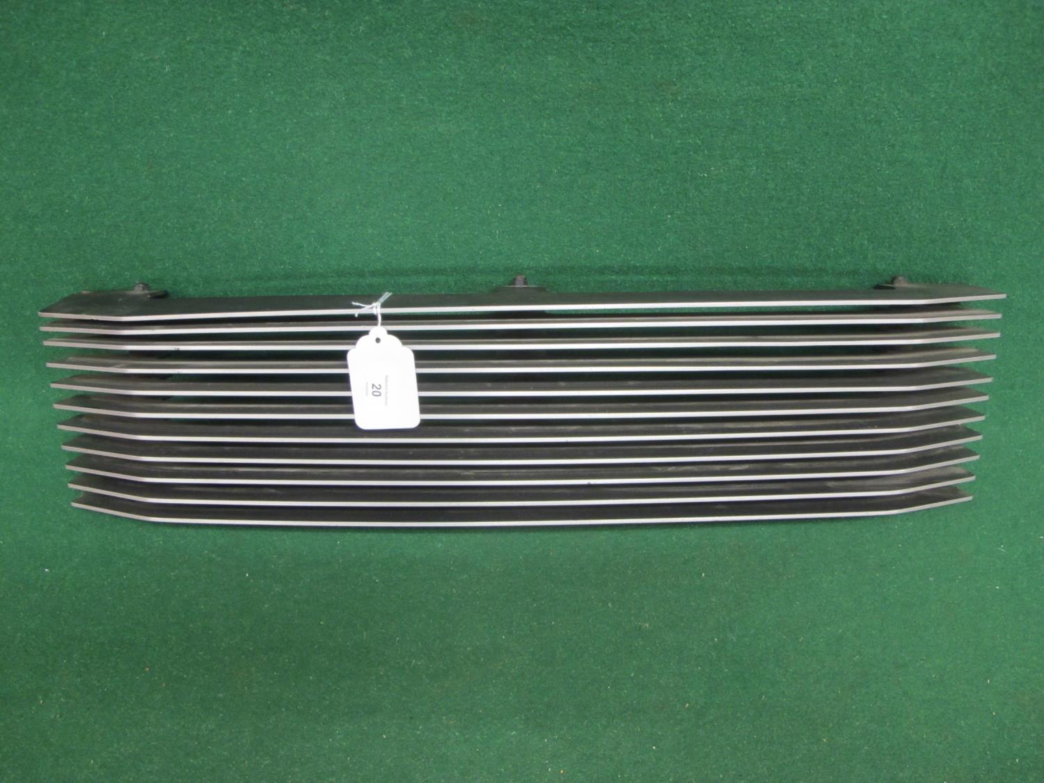 Jensen Interceptor MkII heavy alloy radiator grill - 29" x 6.5" x 4.75" Please note descriptions are