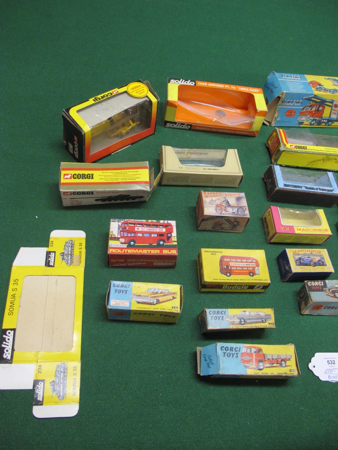 Quantity of EMPTY model vehicle boxes for Solido, NZG, Corgi, Matchbox, Polistil, Lone Star, Budgie, - Bild 2 aus 4