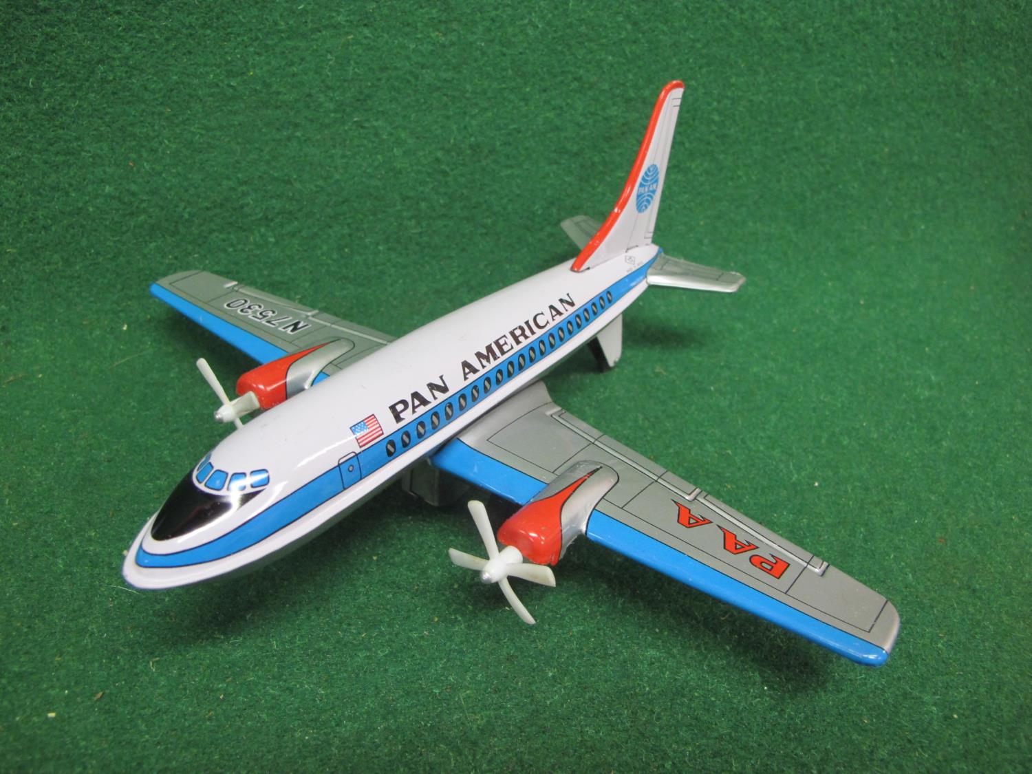 Six boxed Takatoku (TT-Japan) Pam Am twin prop airliners, circa 1970's, each is in two pieces and - Image 3 of 3