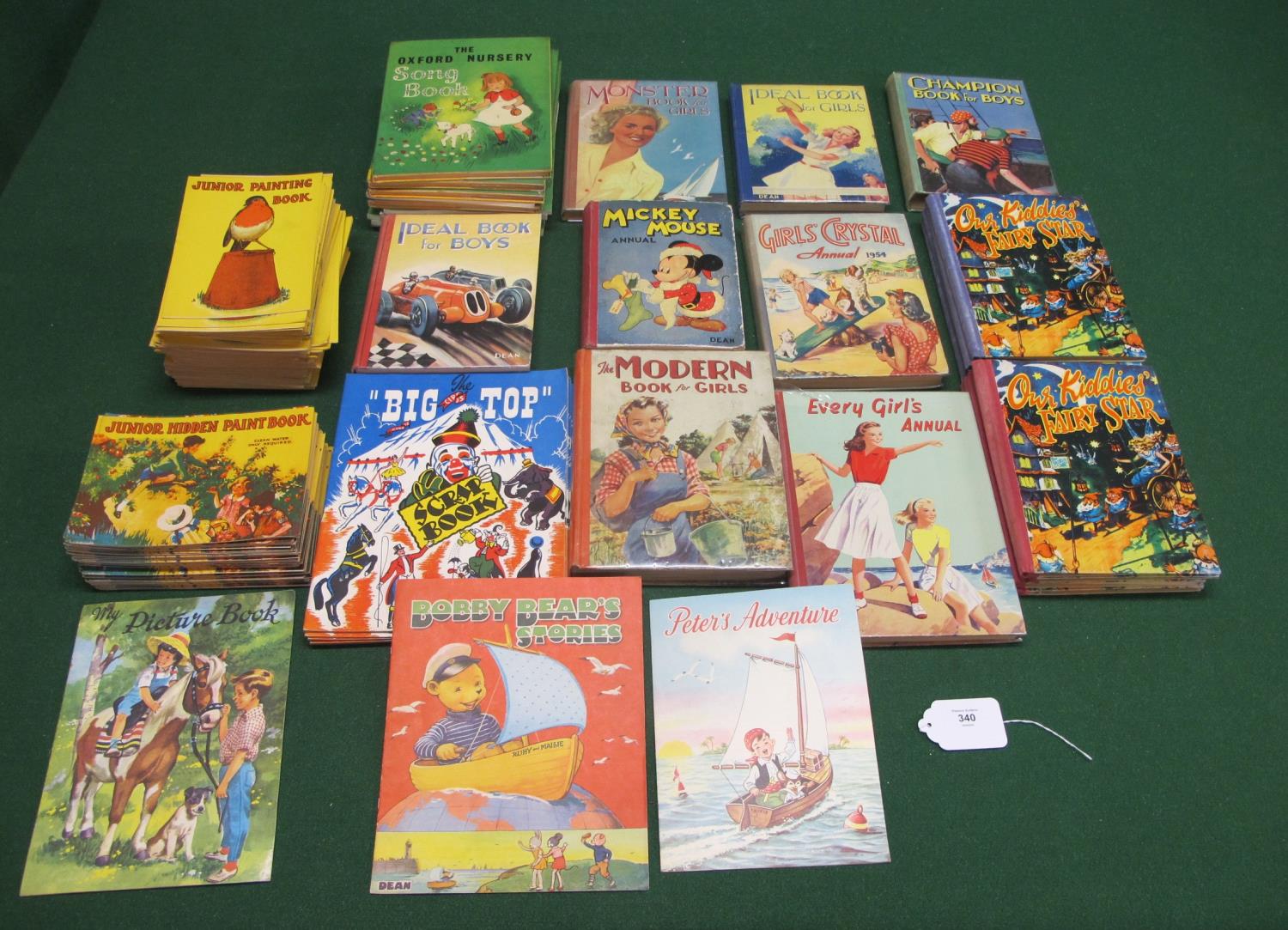 Quantity of 1950's/1960's childrens reading/picture/painting and song books to include: Ideal Book