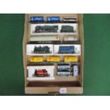 Box of 1970's/1980's loose Triang/Hornby OO scale rolling stock to include: 9F Evening Star, GWR