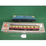 O gauge plastic Hymek style battery powered locomotive (same as Rovex but embossed Made In USSR -af)