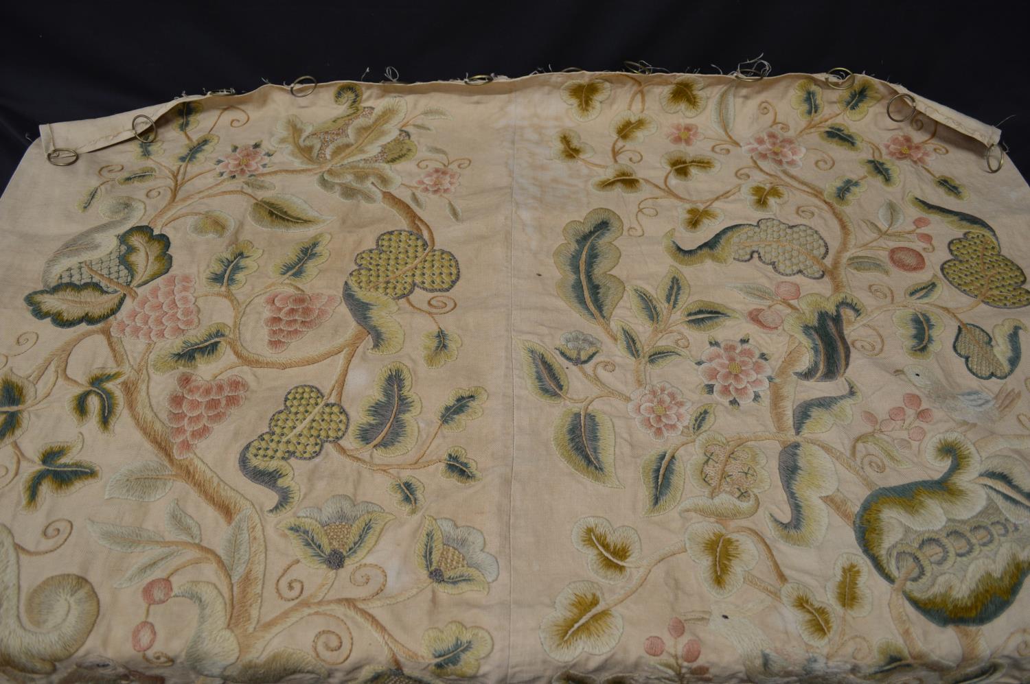 Needlework wall hanging having decoration of birds, rabbits and hounds amongst foliate design - - Image 3 of 4