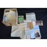 Box containing a quantity of ephemera to include and quantity of 1940's/1950's personal letters