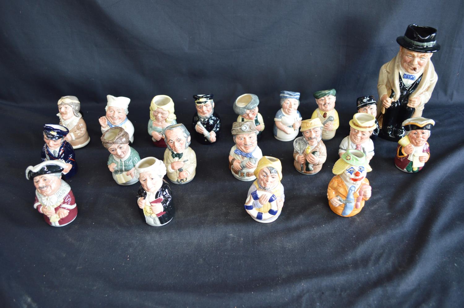 Group of nineteen Royal Doulton The Doultonville Collection Toby jugs to comprise: The Chef, The