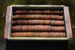 Approx ninety small terracotta plant pots - approx 7cm tall each Please note descriptions are not