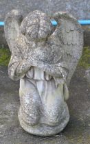 Statue of a kneeling angel - 49cm tall Please note descriptions are not condition reports, please