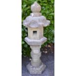 Large garden pagoda style ornament - 50cm x 148cm tall Please note descriptions are not condition