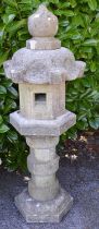 Large garden pagoda style ornament - 50cm x 148cm tall Please note descriptions are not condition