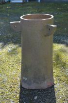 Circular chimney pot with rectangular bottom - 37cm x 53cm tall Please note descriptions are not