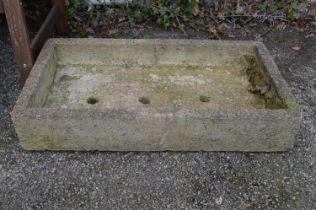 Rectangular Alpine planter - 93cm x 51cm x 16cm tall Please note descriptions are not condition