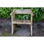 Single wooden garden elbow chair - 73cm x 76cm x 73cm tall Please note descriptions are not
