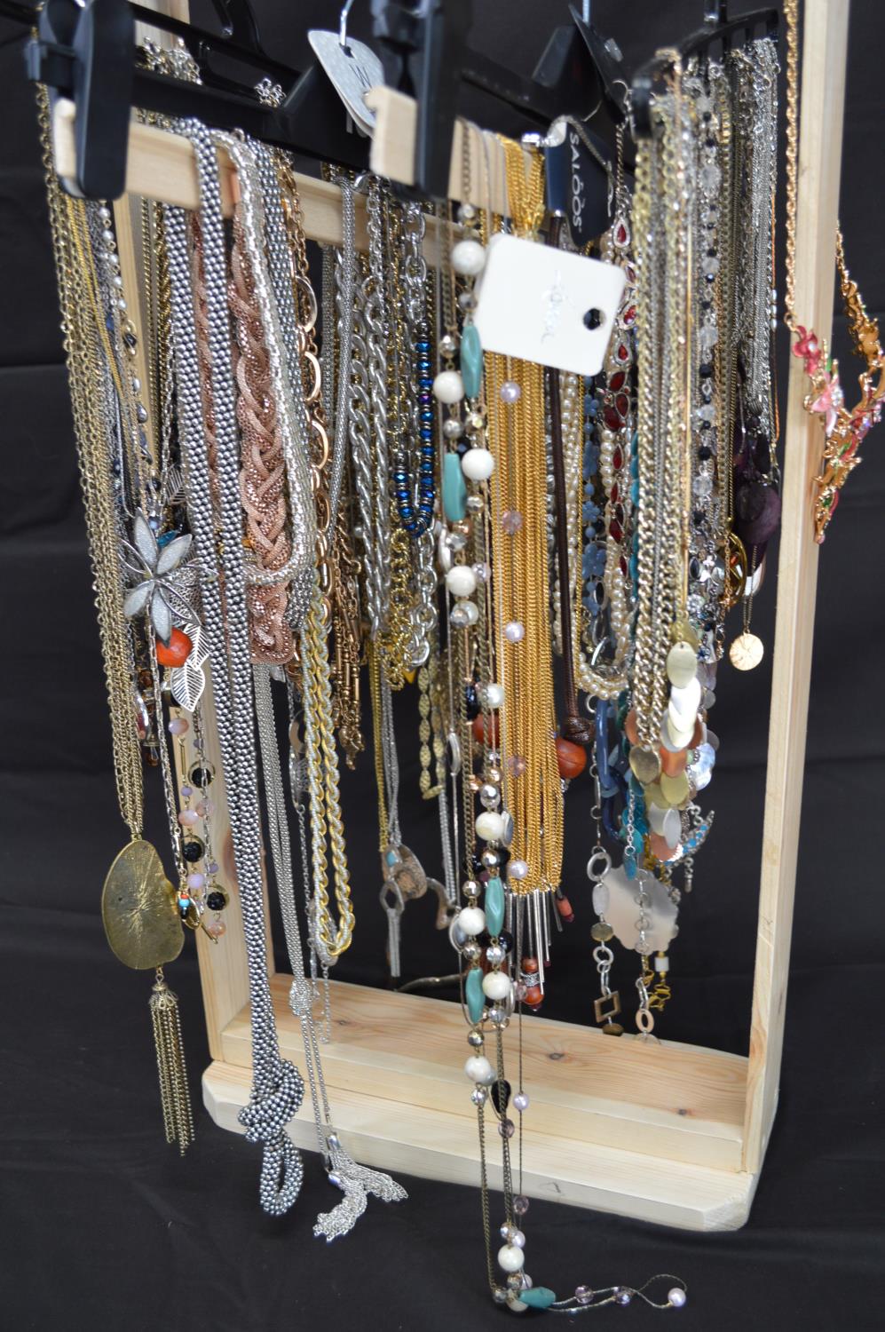 Collection of costume jewellery necklaces (please note the stand is not included in this lot) Please