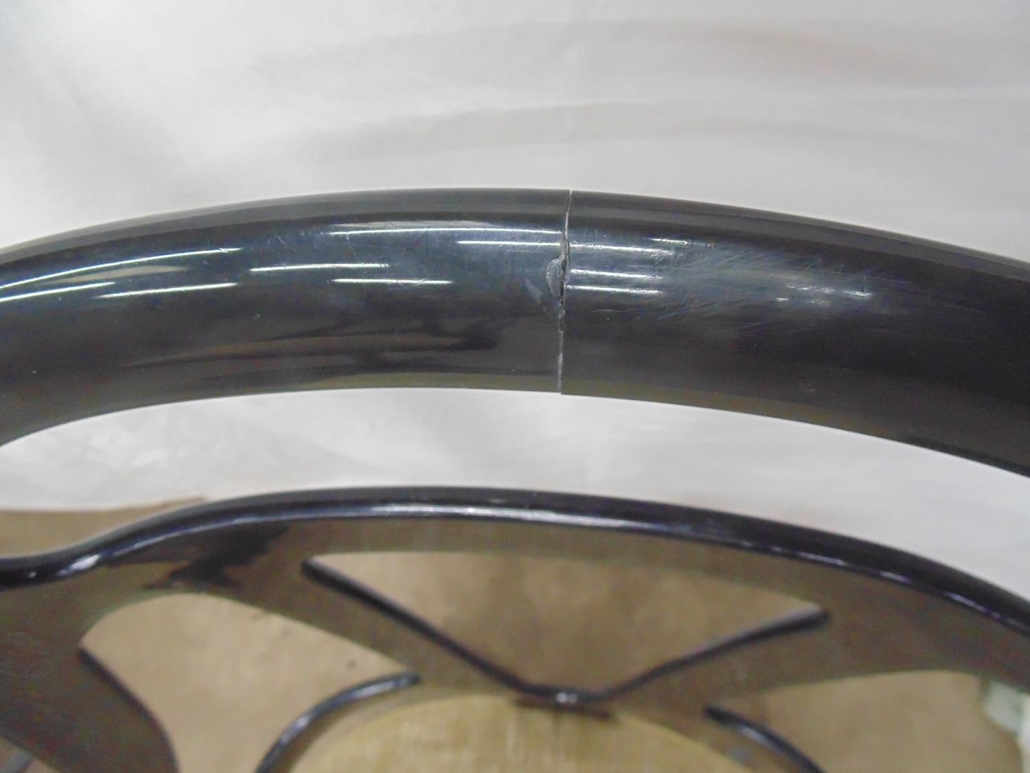 Set of five mid century dining chairs (possibly G-Plan) stamped Est to base and having black acrylic - Image 4 of 4