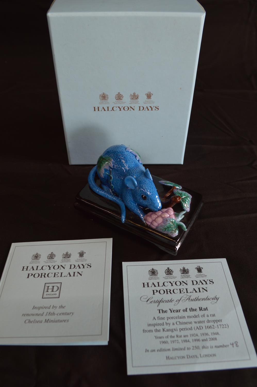 Halcyon Days enamel oval trinket box in original box together with a Limited Edition Halcyon Days - Bild 4 aus 5