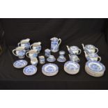 Large quantity (approx 231 pieces) of Woodsware & Hales, Hancock & Godwin Aquila pattern tea and