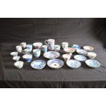 Collection of Oriental ceramics to include: tea bowls, cups, saucers and dish Please note