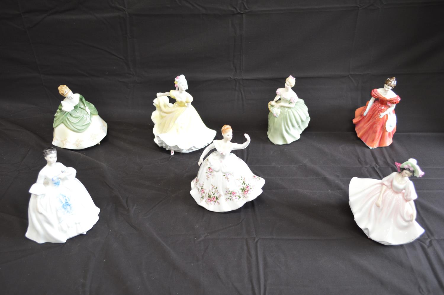 Group of seven Royal Doulton figures to comprise: Soiree HN2312, Winsome HN2220, Clarissa HN2345, - Image 2 of 3