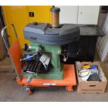 WARCO RF-25 drilling and milling machine (sold as seen, untried and untested). (Orange trolley is