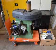 WARCO RF-25 drilling and milling machine (sold as seen, untried and untested). (Orange trolley is