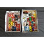 Quantity of playworn toy cars and vehicles to include Matchbox, Burago and Hot Wheels etc Please