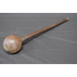 Hardwood African knobkerrie - 56.5cm long Please note descriptions are not condition reports, please