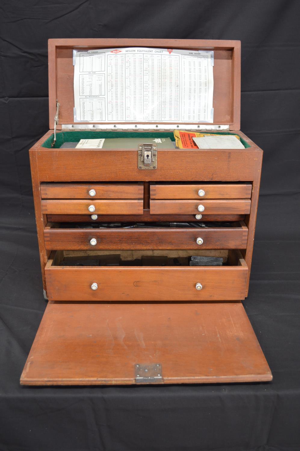 Union engineers tool case containing a quantity of engineers tools - 46cm wide Please note