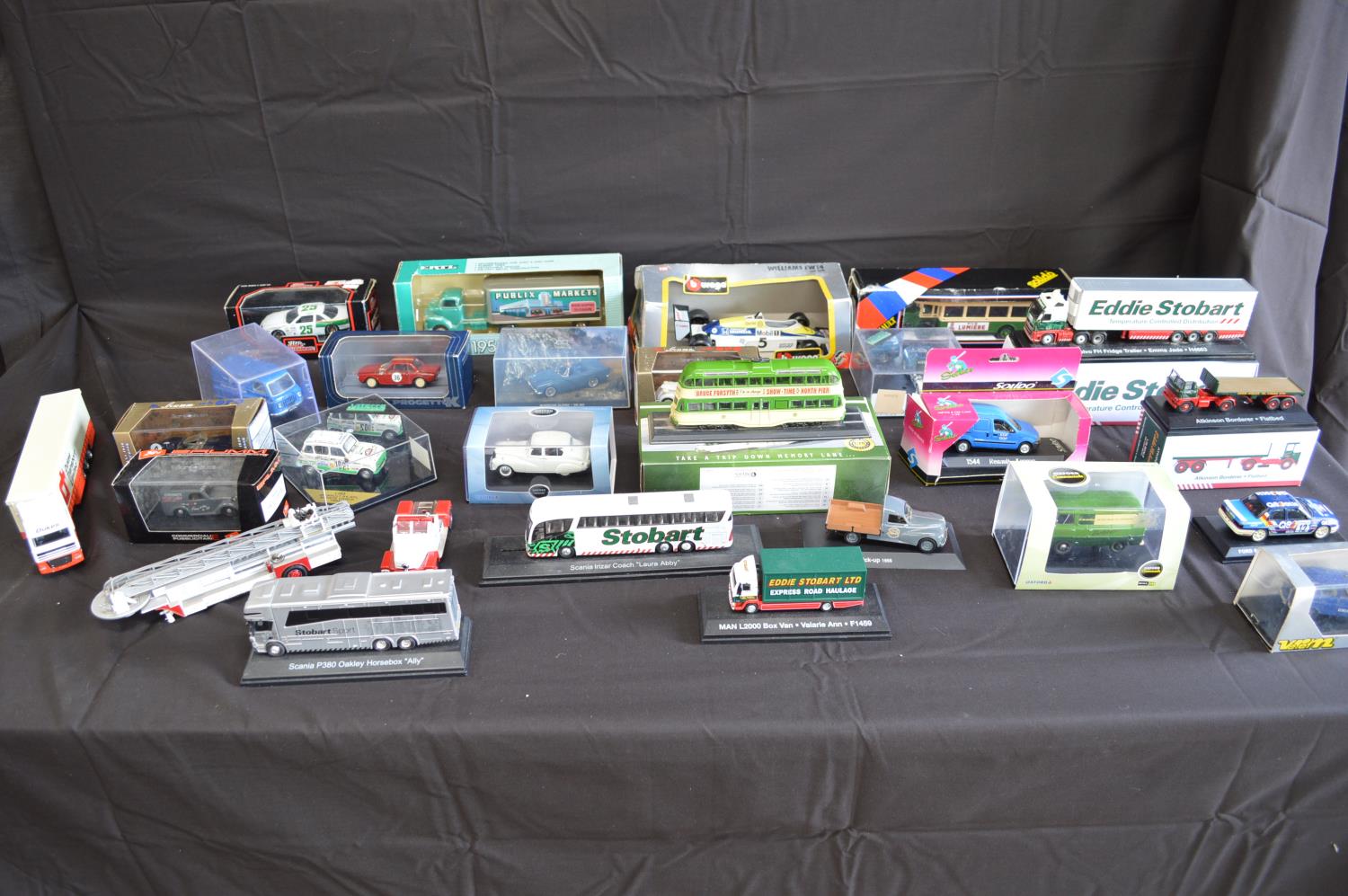 Quantity of mostly boxed model vehicles to include: Vitesse, Solido, Ertl and Brumm etc Please