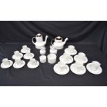 Royal Doulton Morning Star dinner, tea and coffee service to comprise: six tea cups, six coffee