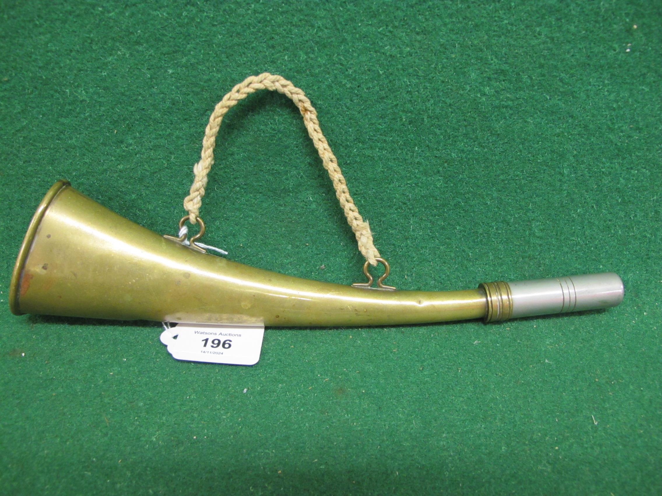 BR(M) Permanent Way workers lookout's brass horn - 11.5" long Please note descriptions are not - Image 3 of 3