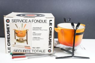 1980's Boxed Le Creuset Fondue Set